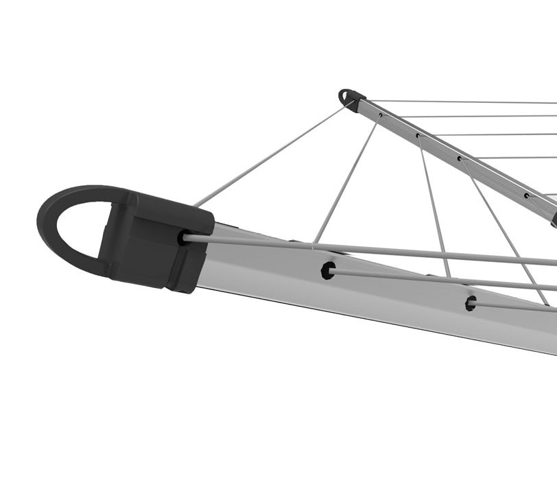 Detailansicht eines Leinenarms der Free Air Wäschespinne