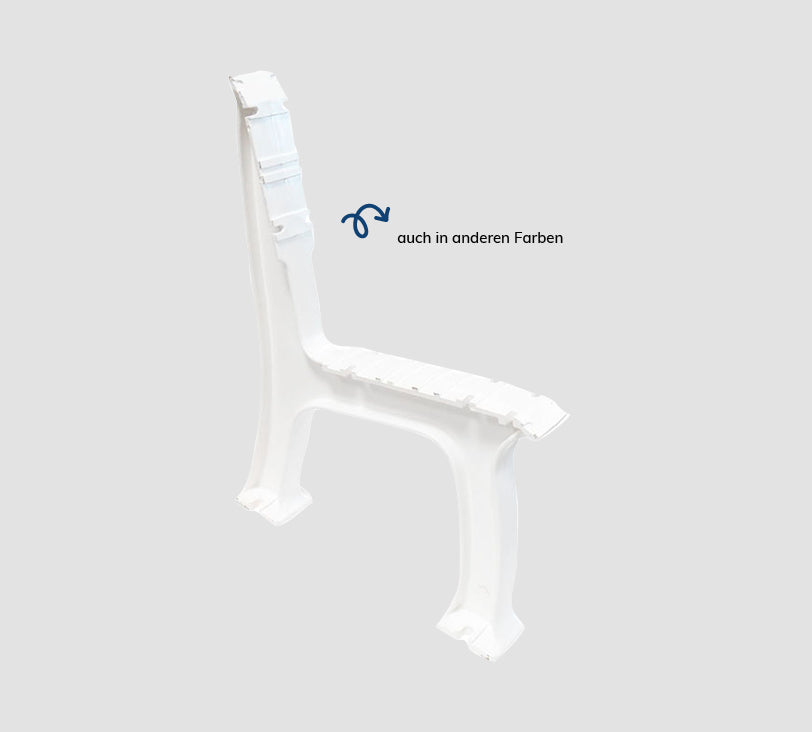 Ibiza Standfuß auf Grauem Hintergrund