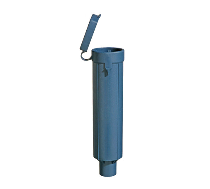 Bodenhulse_Spritzdeckel in Blau auf neutralem Hintergrund