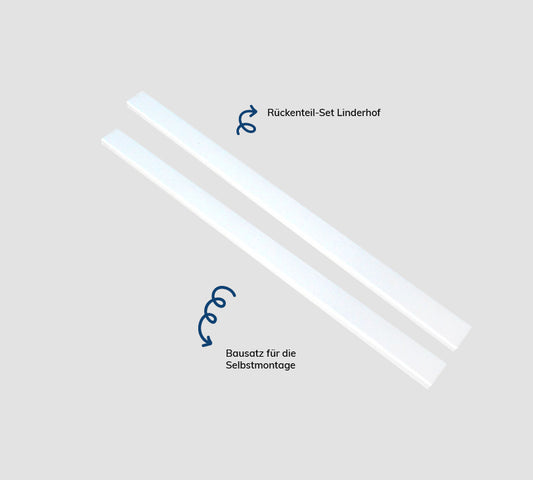 Linderhof Rückenteil auf grauem Hintergrund