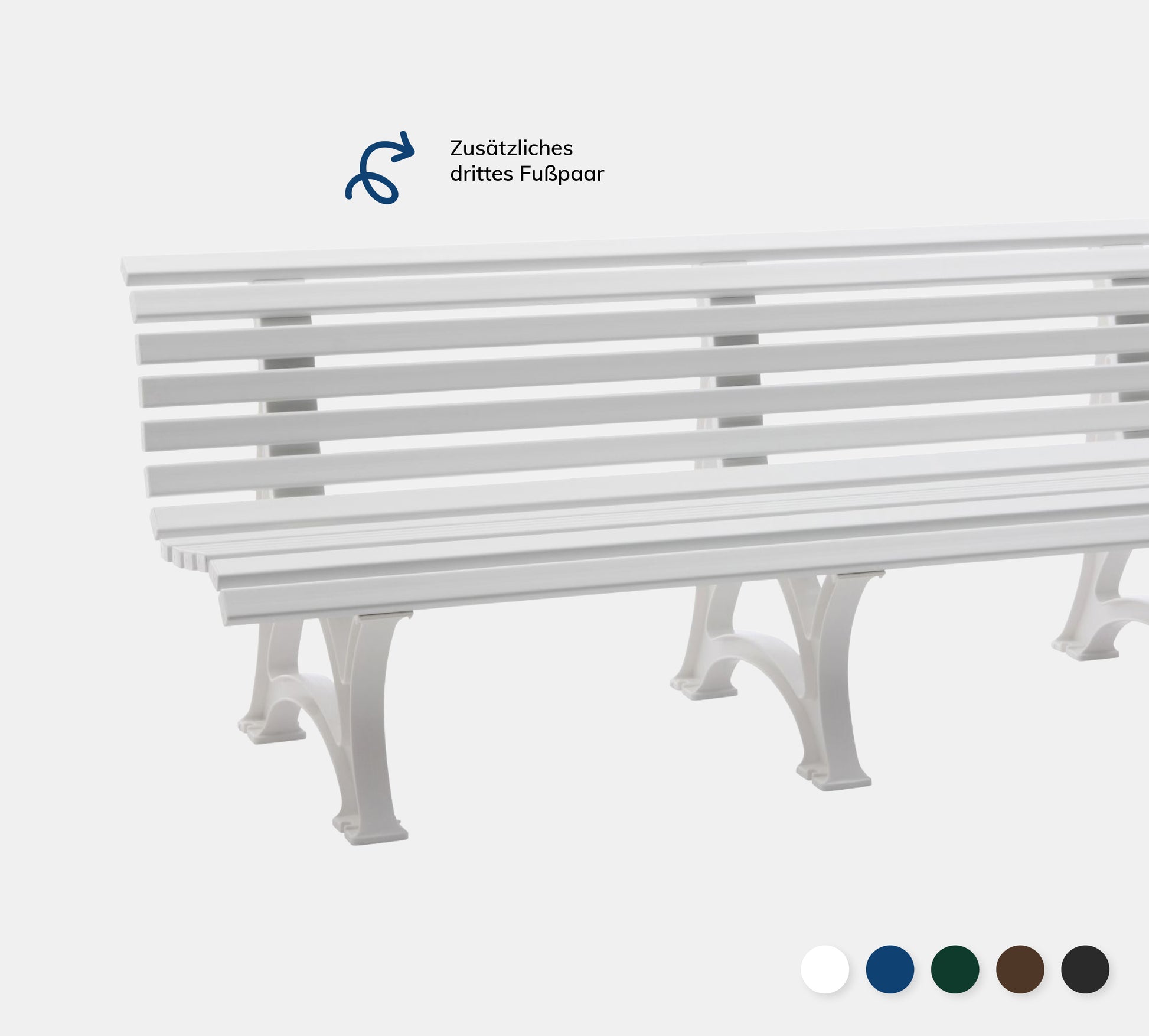 Bank Borkum in weiß auf grauem Hintergrund