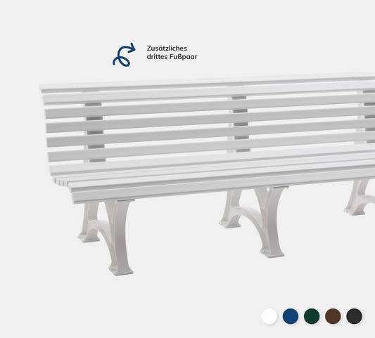 Bank Borkum in weiß auf grauem Hintergrund