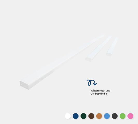 Ersatzleiste in weiß für Bänke mit Farbcode 