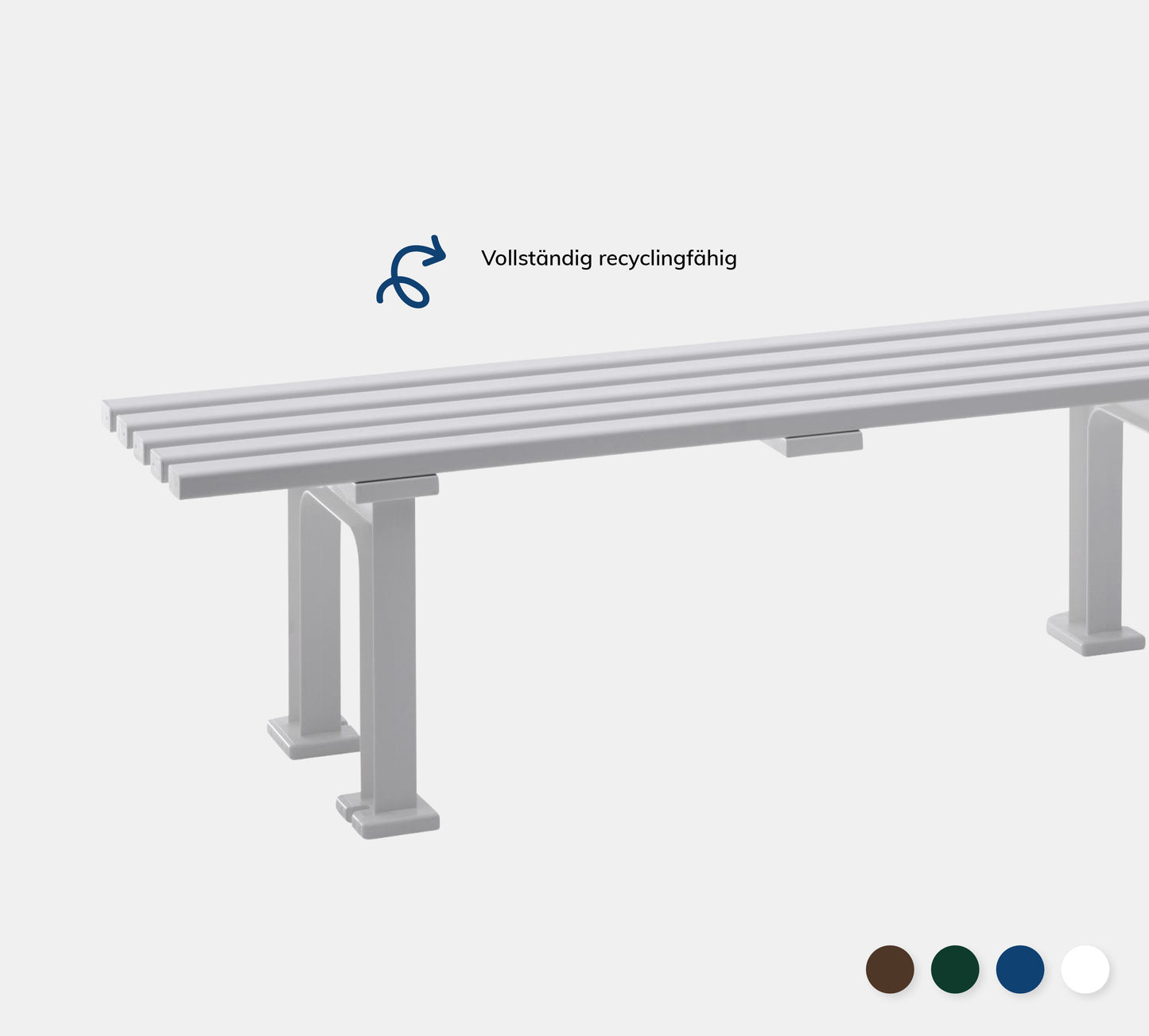 Bank Mono in weiß auf grauem Hintergrund