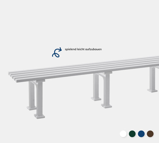 Bank Mono in weiß auf grauem Hintergrund