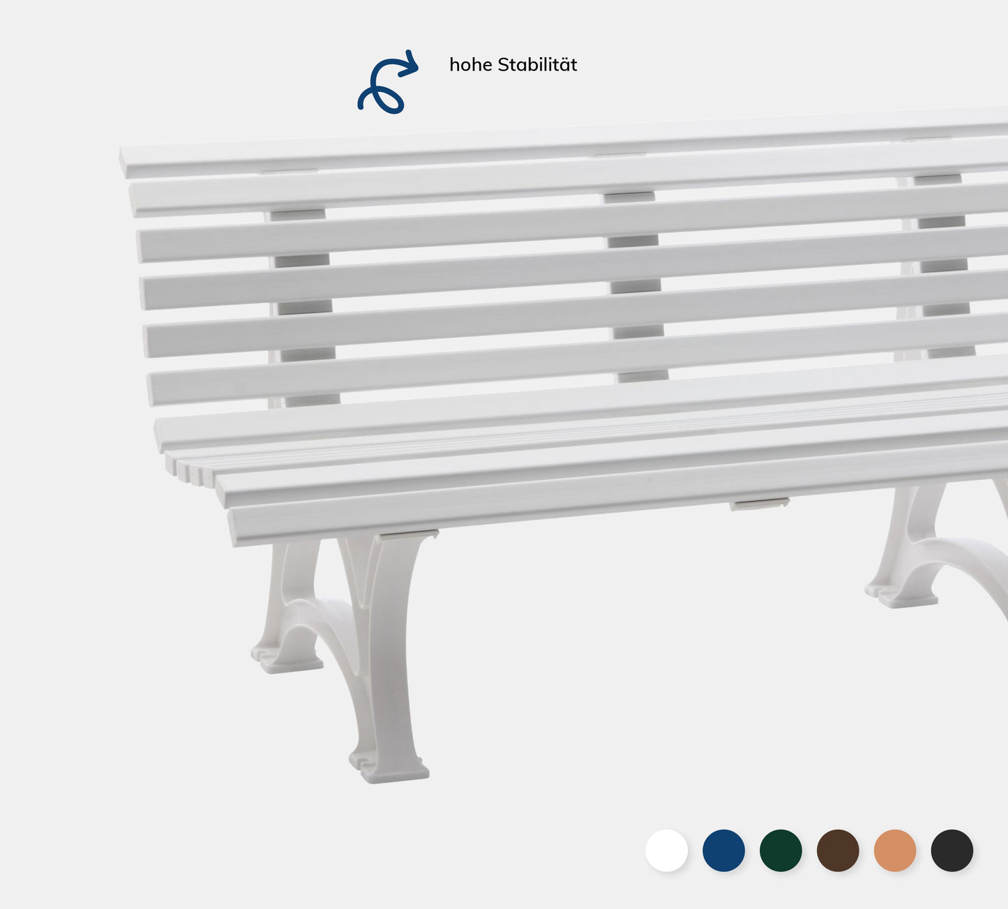 Bank Borkum in weiß auf grauem Hintergrund